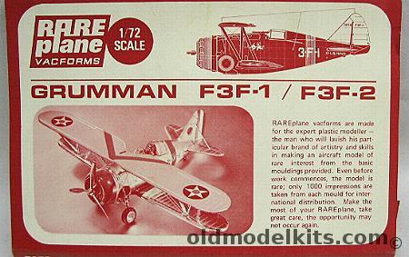 Rareplane 1/72 Grumman F3F-1 or F3F-2 - (F3F3 F3F2) plastic model kit